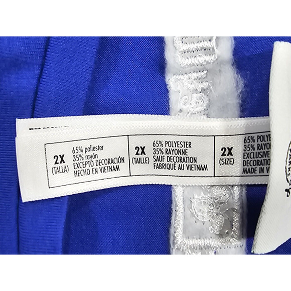 Disney Parks ADULT SIZE 2X 2020 Dated Tank Top Mickey Donald Pluto Goofy Blue - Picture 6 of 9